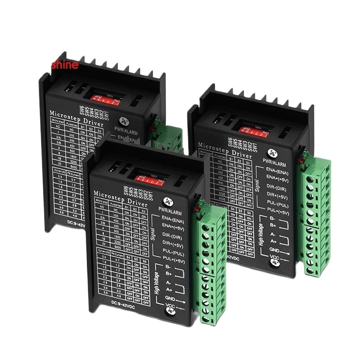 درایور موتور پله ای Nema23 مدل TB6600 4A DC9-42V Nema17 برای پرینتر سه بعدی، دستگاه حکاکی لیزری، کنترلر CNC روتر (3 عدد)