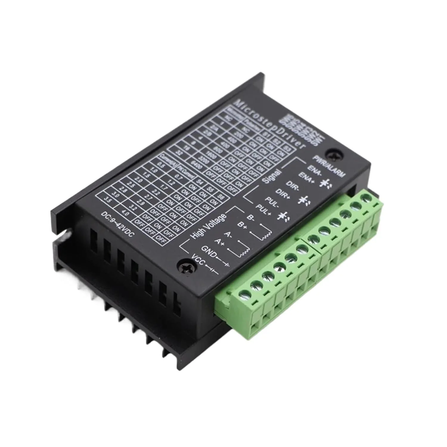 درایور موتور پله ای TB6600 ارتقا یافته، نوع 42/57/86 NEMA 17 23 34 4.0A، کنترلر استپینگ برای پرینتر سه بعدی و CNC روتر (1 عدد TB6600)