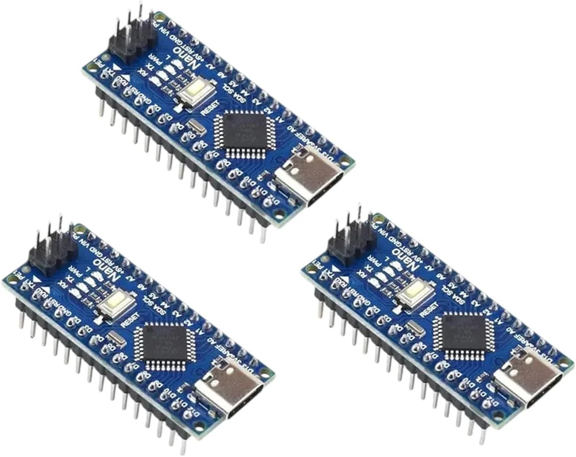 Nano Type-C-H-3Pcs | کنترلر Nano 3.0 Type-C سازگار با درایور Nano Ch340 USaB به همراه کابل Nano V3.0 Atmega328P Type-C New 2026 High برای قطعات الکترونیکی قابل اعتماد