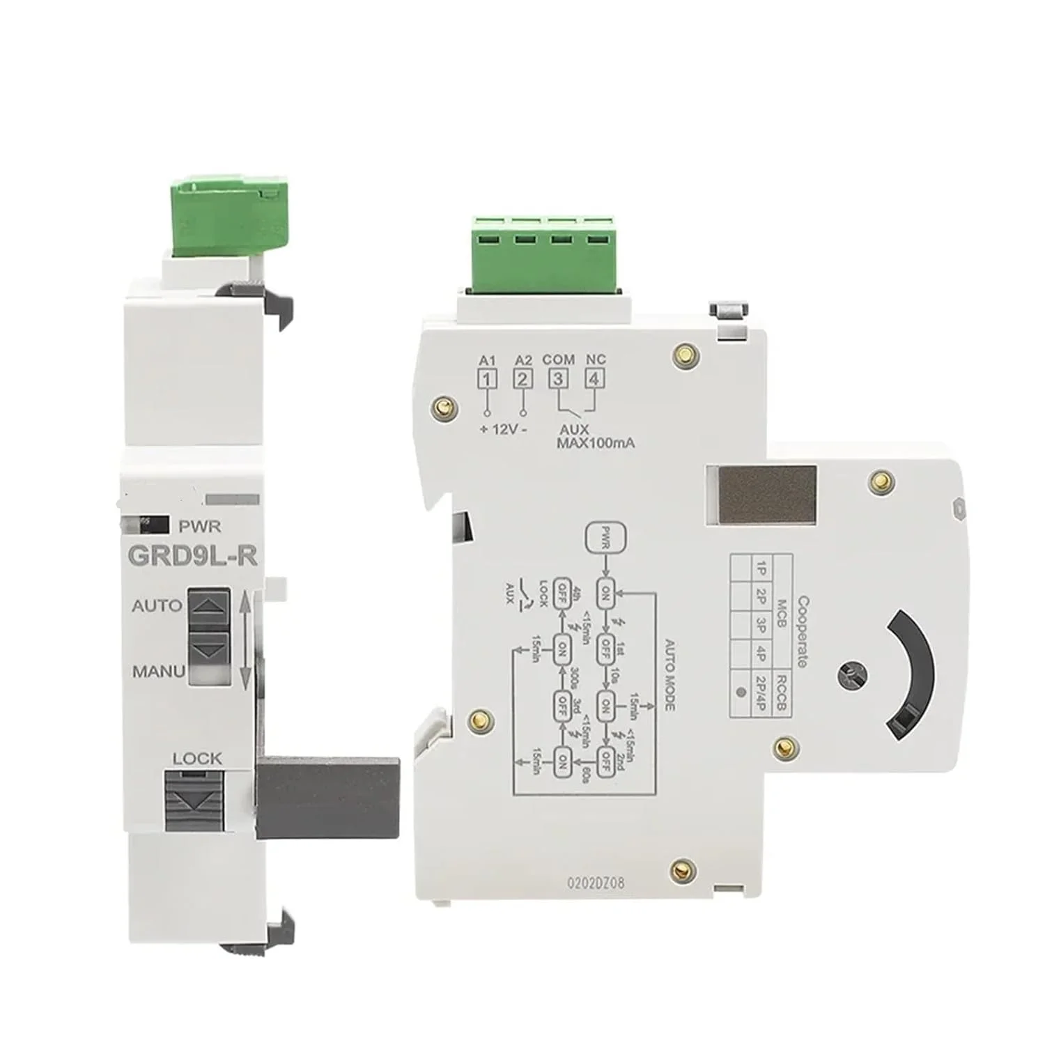 قطعه کنترل کننده وصل مجدد RCCB مدل GRD9L GYL9 برای تعویض توسط مشتری