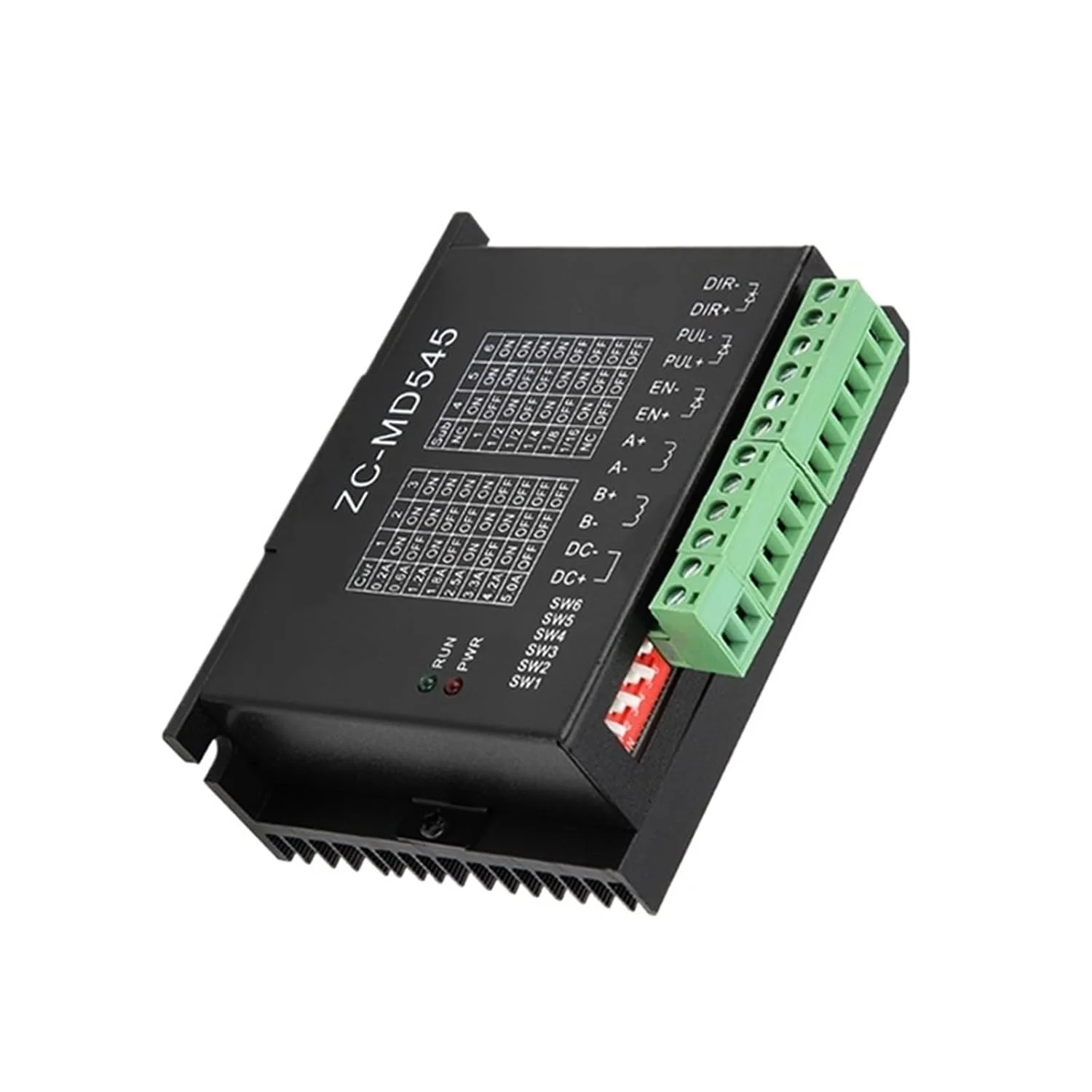 کنترلر درایور استپر TB6600 پلاستیکی و آلومینیومی Nema17 Nema23 تک محوره دو فاز موتور استپر هیبریدی برای قطعات CNC (آلومینیوم TB6600)