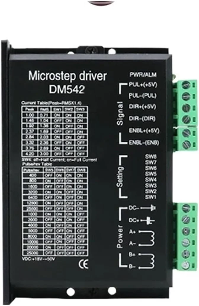 درایور موتور پله ای DM542 ارتقا یافته Nema 23 DC 18-48V 4.2A برای موتور NEMA23 موتور 57 کنترلر روتر برای پرینتر سه بعدی (3 عدد)