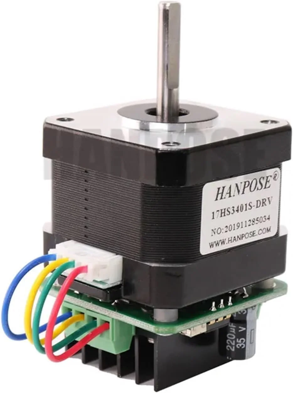 5 عدد درایور موتور پله ای NEMA17 با کنترلر یکپارچه 1.3 آمپر 28N.CM مدل 17HS3401S-DRV برد کنترل برای تجهیزات مانیتور چاپگر سه بعدی