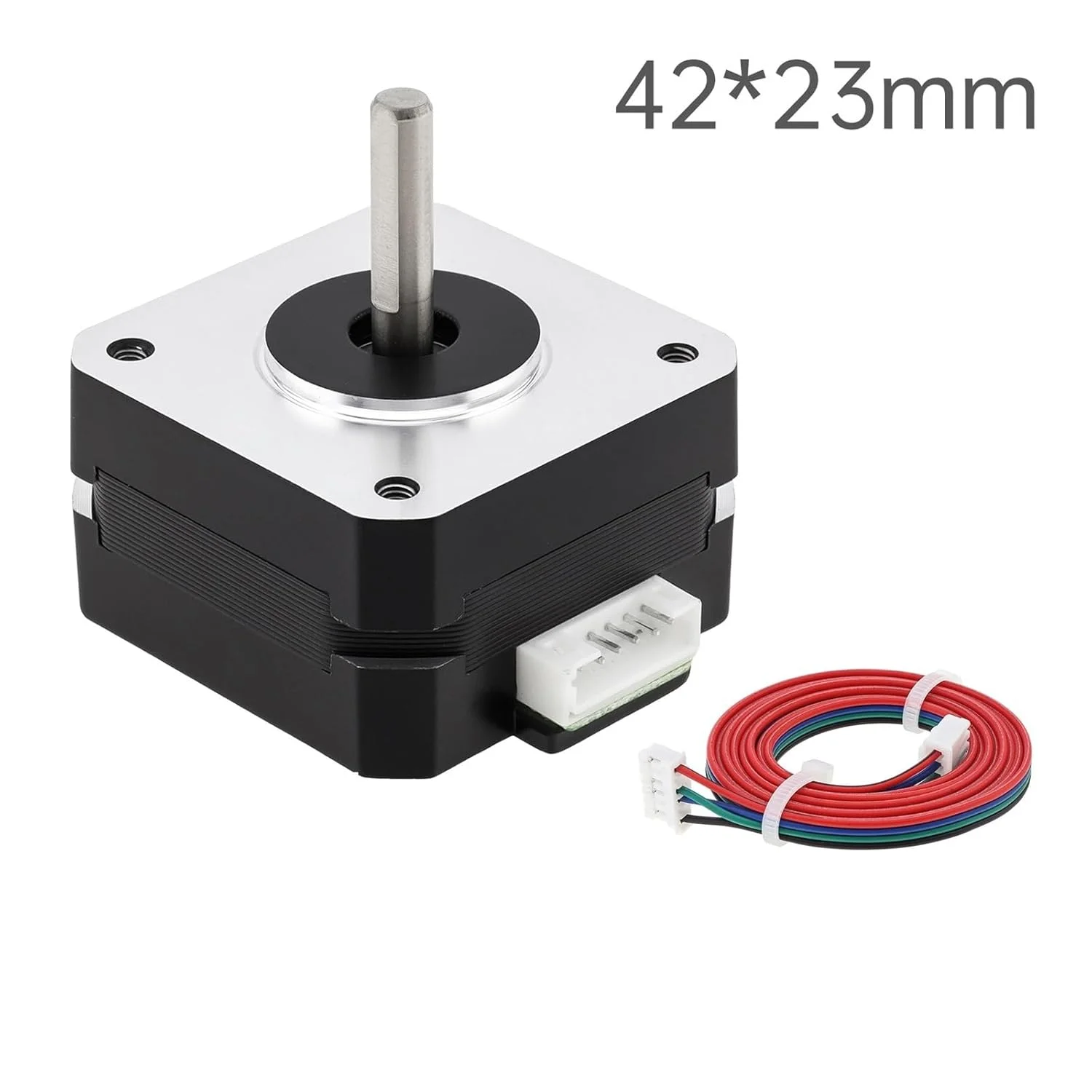 استپ موتور الکترونیکی سایز 17، استپ موتور دو قطبی برای پرینتر سه بعدی CNC DIY با کابل 1 متری و کانکتور مدل 42HS28 0.8A 24N.CM