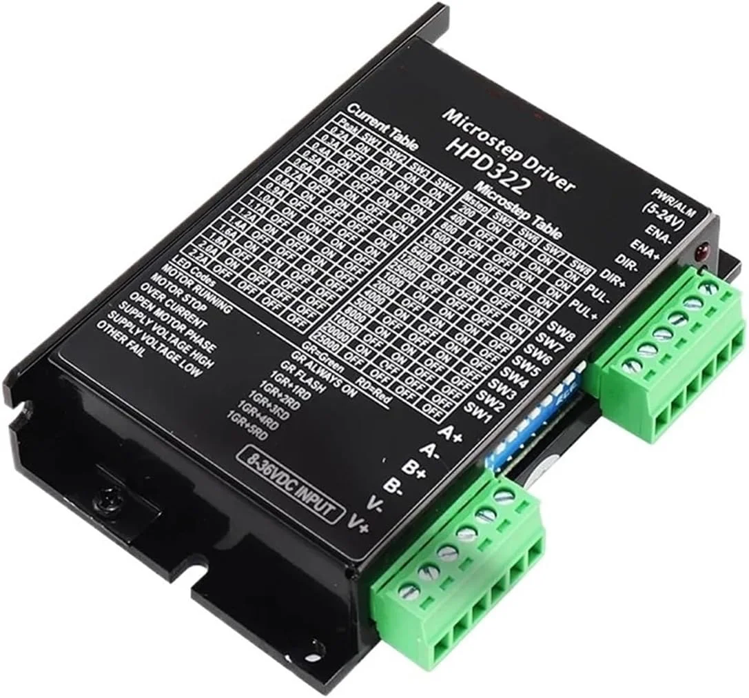 درایور موتور پله ای 17 NEMA23 سری موتور درایور موتور پله ای 2.2A HPD322 کنترلر CNC روتر برای پرینتر سه بعدی