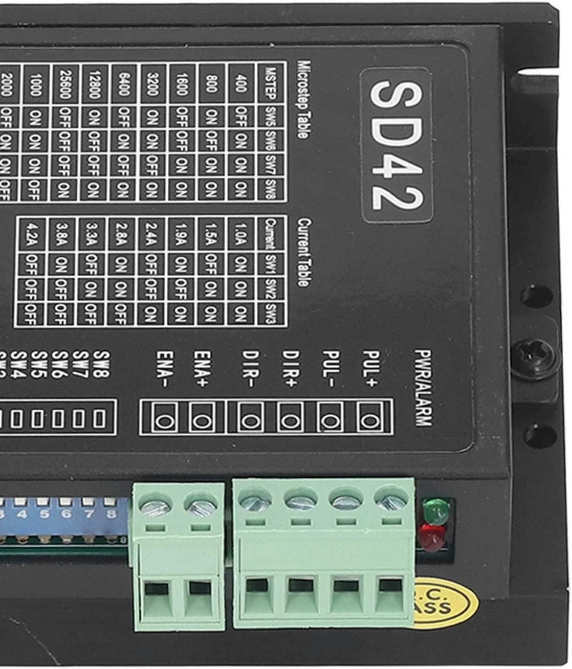 درایور موتور پله ای CNC، کنترلر درایور موتور پله ای 2 فاز، DC20 50V 10.42A، گشتاور بزرگ خودکار، حرارت و نویز کم برای موتورهای پله ای 39 42 57، با