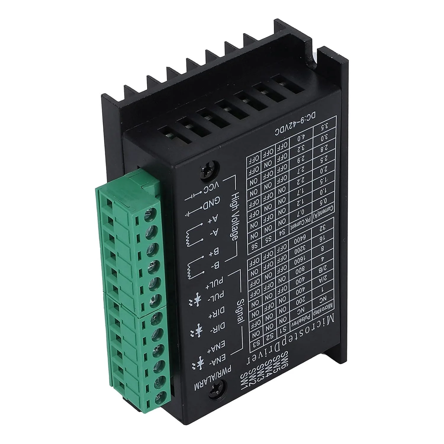 درایور موتور پله ای TB6600، کنترلر میکرو استپ 9 تا 24 ولت برای CNC، پرینتر سه بعدی، انکودر