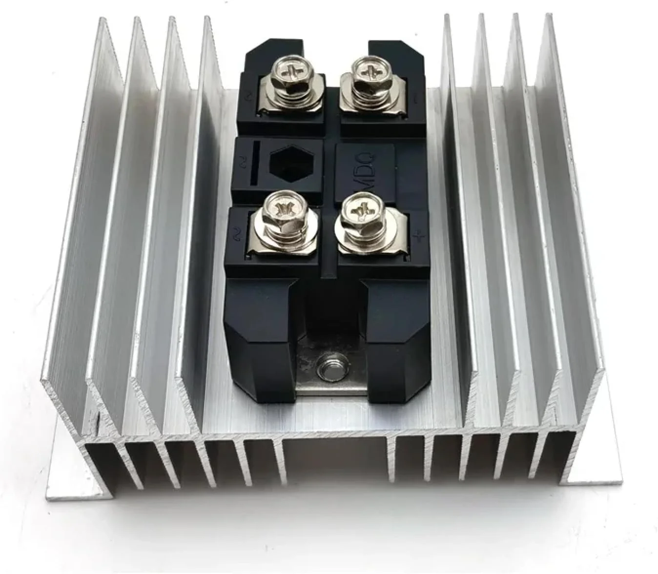 ماژول یکسوساز پل تک فاز، 100 آمپر 1600 ولت، بدنه فلزی با هیت سینک (هیت سینک W-95)