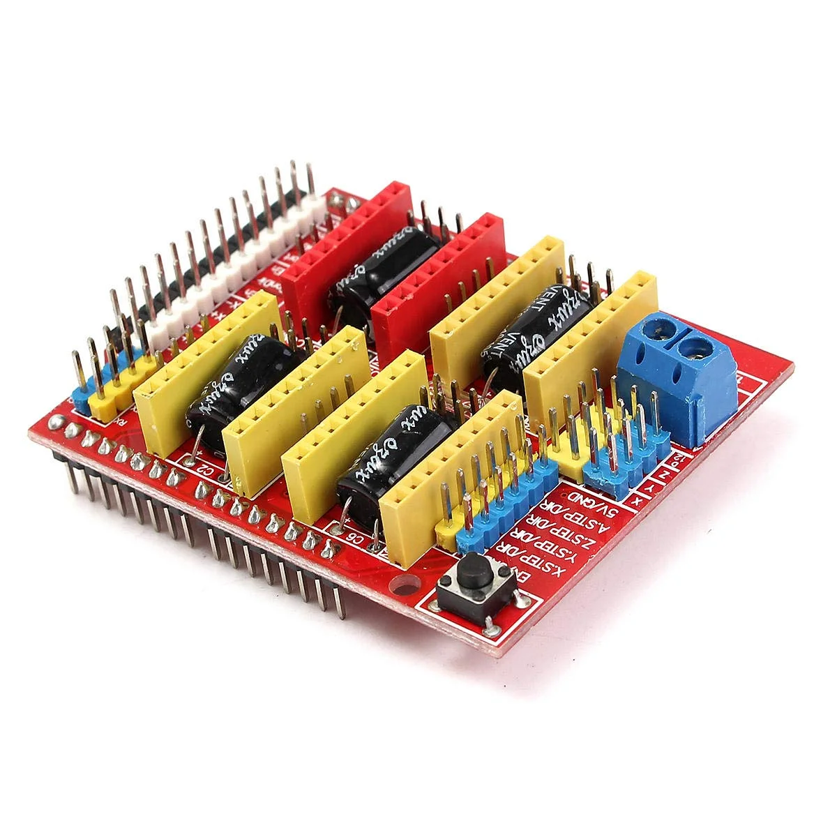 برد شیلد CNC به همراه 4 عدد درایور DRV8825 مناسب برای پرینتر سه بعدی