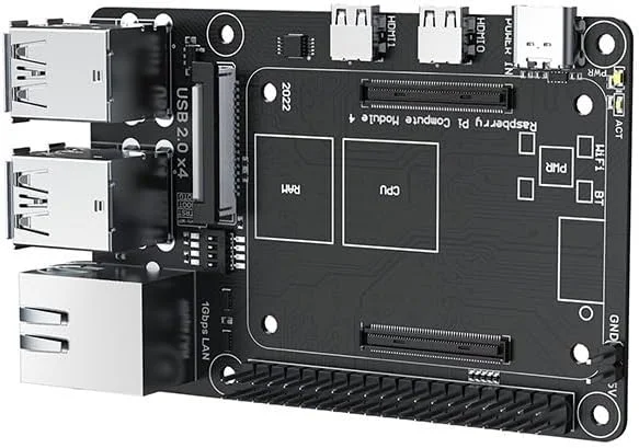 برد آداپتور BIGTREETECH BTT CB1 PI4B برای پرینتر سه بعدی، پشتیبانی از CM4، افزودن Octopus V1.1 SKR MINI E3 V3.0 به مادربرد در مقایسه با Raspberry Pi CM4(PI4B)