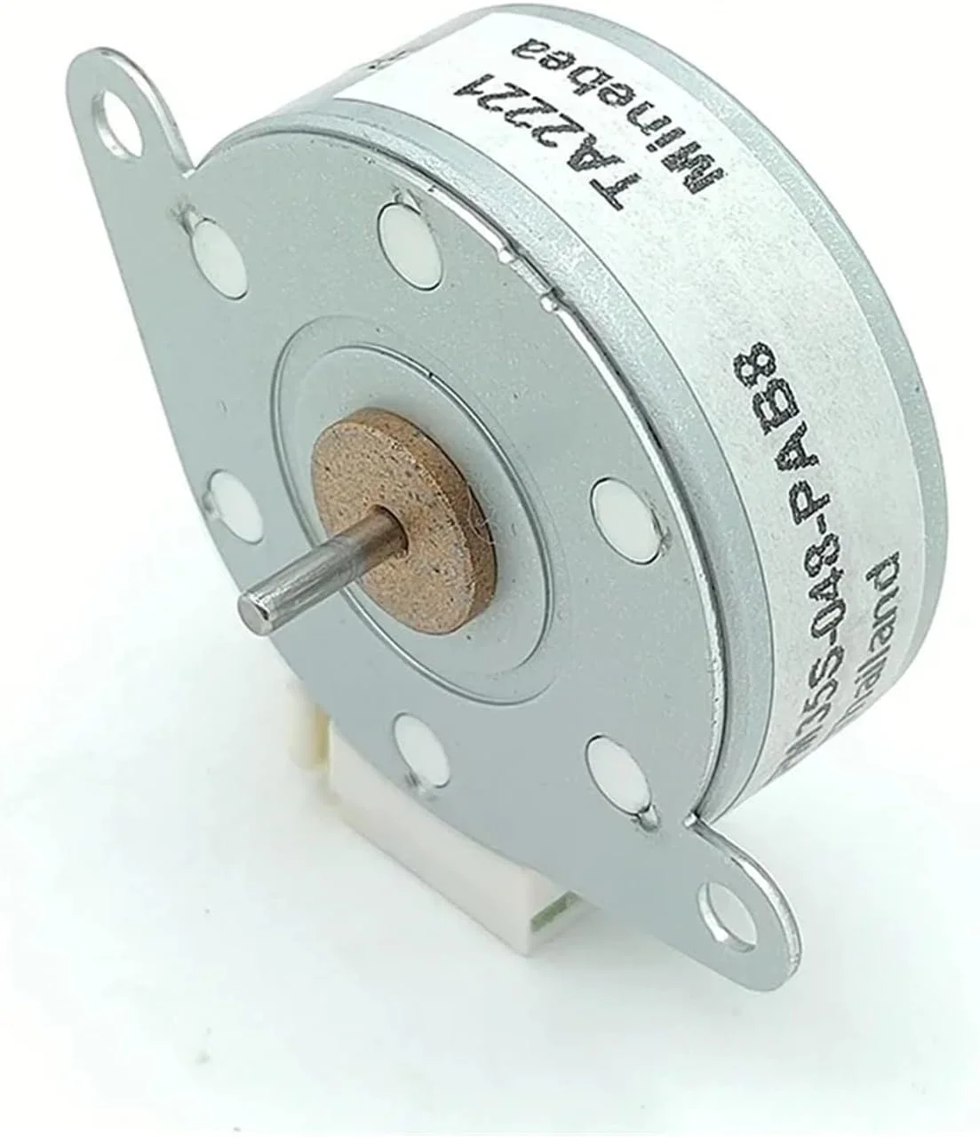 موتور پله ای گرد نازک 35 میلی متری PM35S-048، استارتر الکترونیکی دو فاز 4 سیمه، موتور پله ای 7.5 درجه، شفت 2 میلی متری، مناسب برای پرینترهای DIY