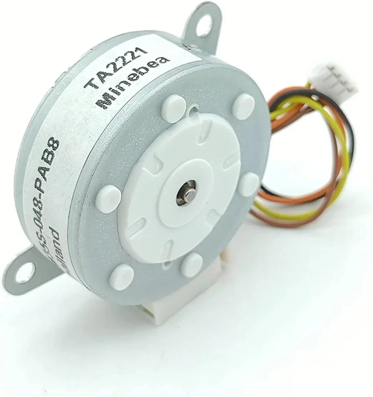 موتور پله ای گرد نازک 35 میلی متری PM35S-048، استارتر الکترونیکی دو فاز 4 سیمه، موتور پله ای 7.5 درجه، شفت 2 میلی متری، مناسب برای پرینترهای DIY