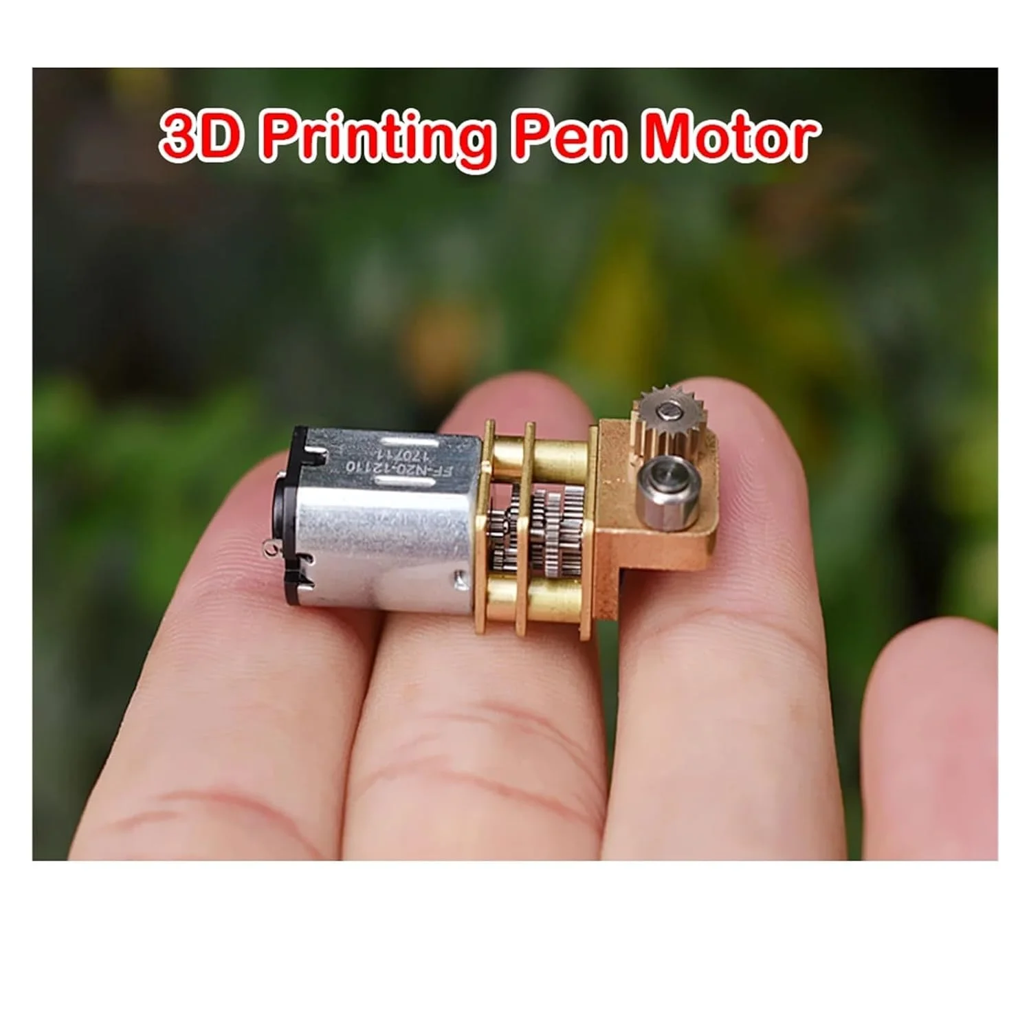 موتورهای گیربکس کاهنده دور N20 مناسب پرینت سه بعدی، قلم چاپگر، استارتر الکترونیکی DC با ولتاژ 3، 3.7 و 5 ولت و سرعت 20 دور در دقیقه