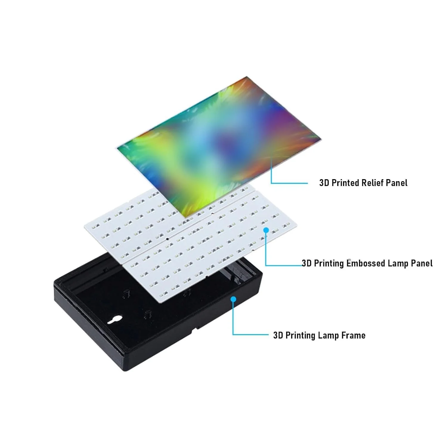 برد نور LED پرینتر سه بعدی به همراه کابل اتصال مناسب برای X1 X1E Carbon P1P P1S