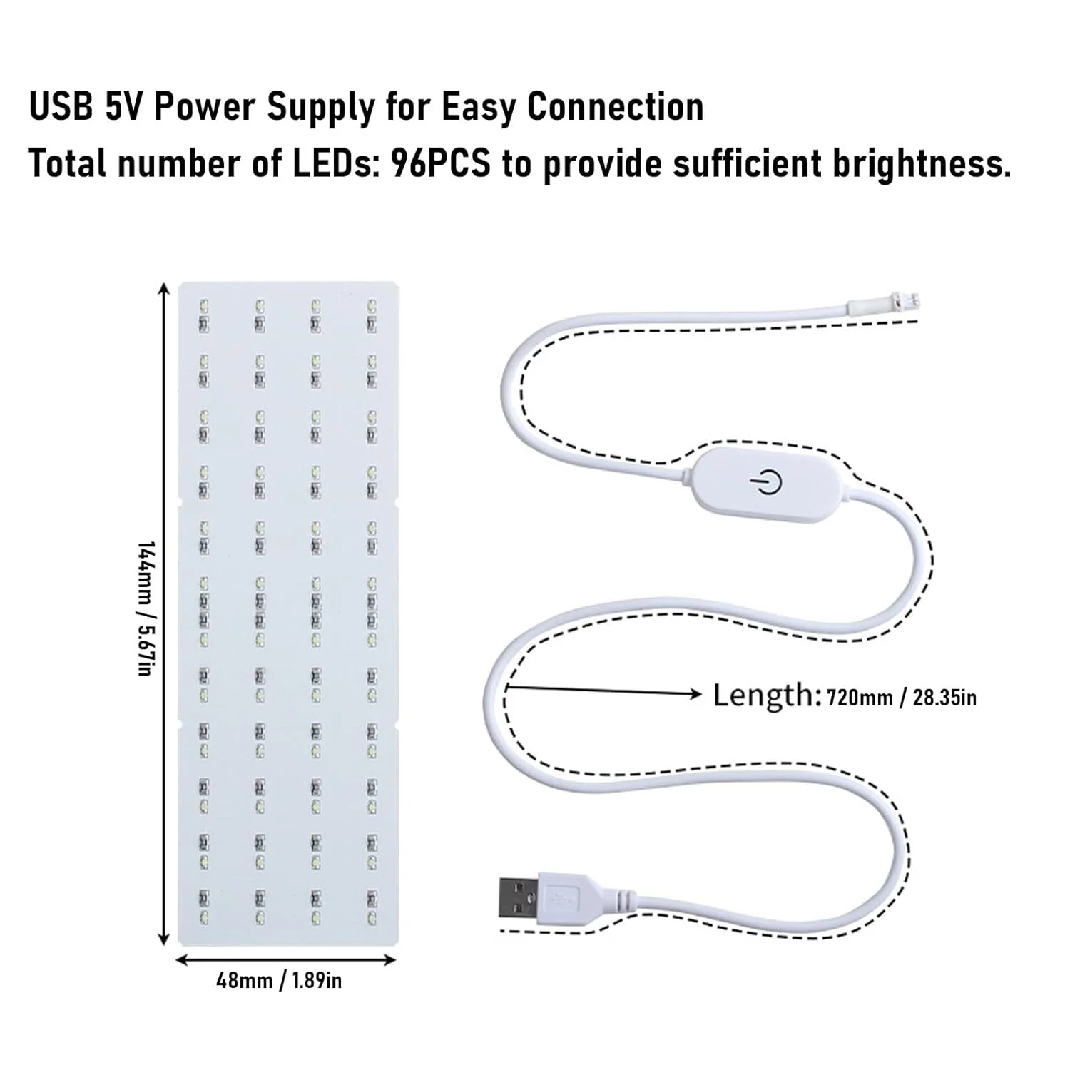برد نور LED پرینتر سه بعدی به همراه کابل اتصال مناسب برای X1 X1E Carbon P1P P1S