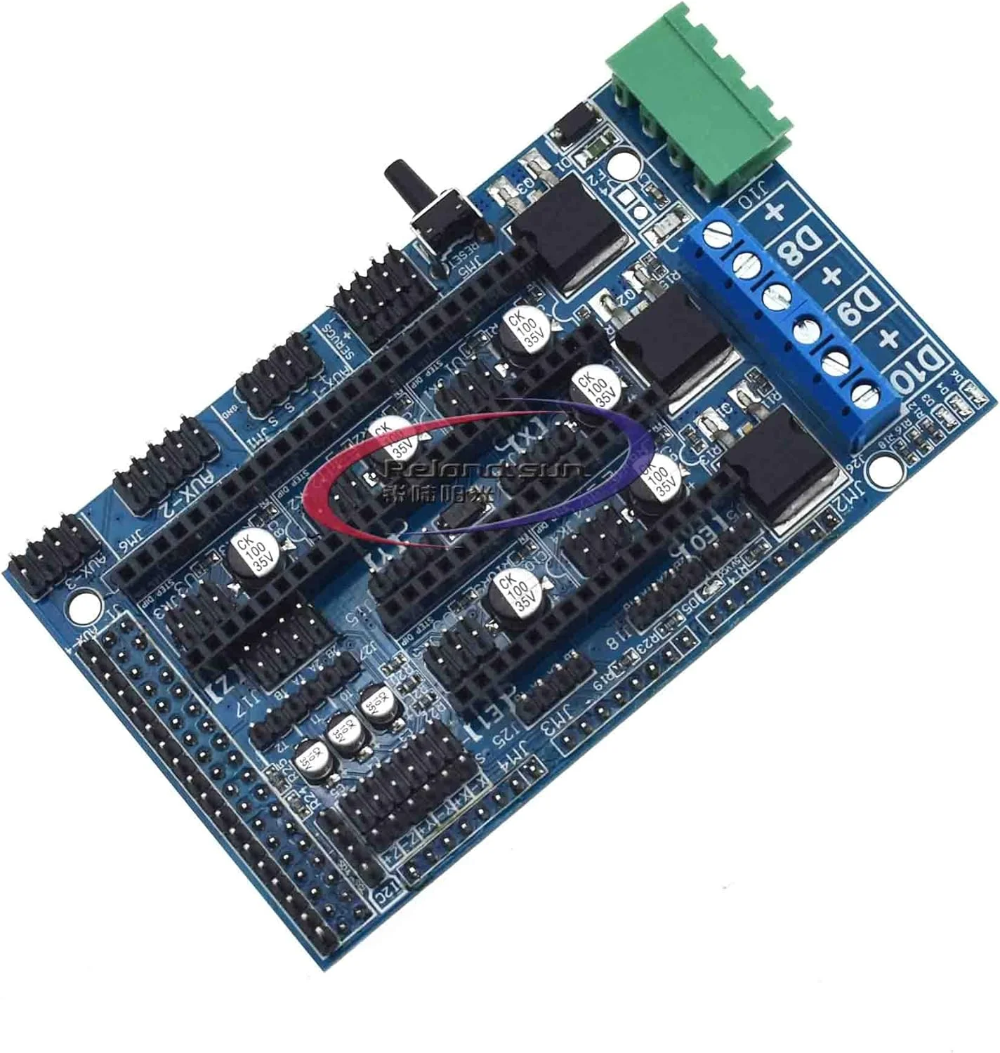 برد اصلی پرینتر سه بعدی Ramps 1.4 1.5 1.6، برد توسعه پنل کنترل ارتقا یافته برای دستگاه CNC (1.5)