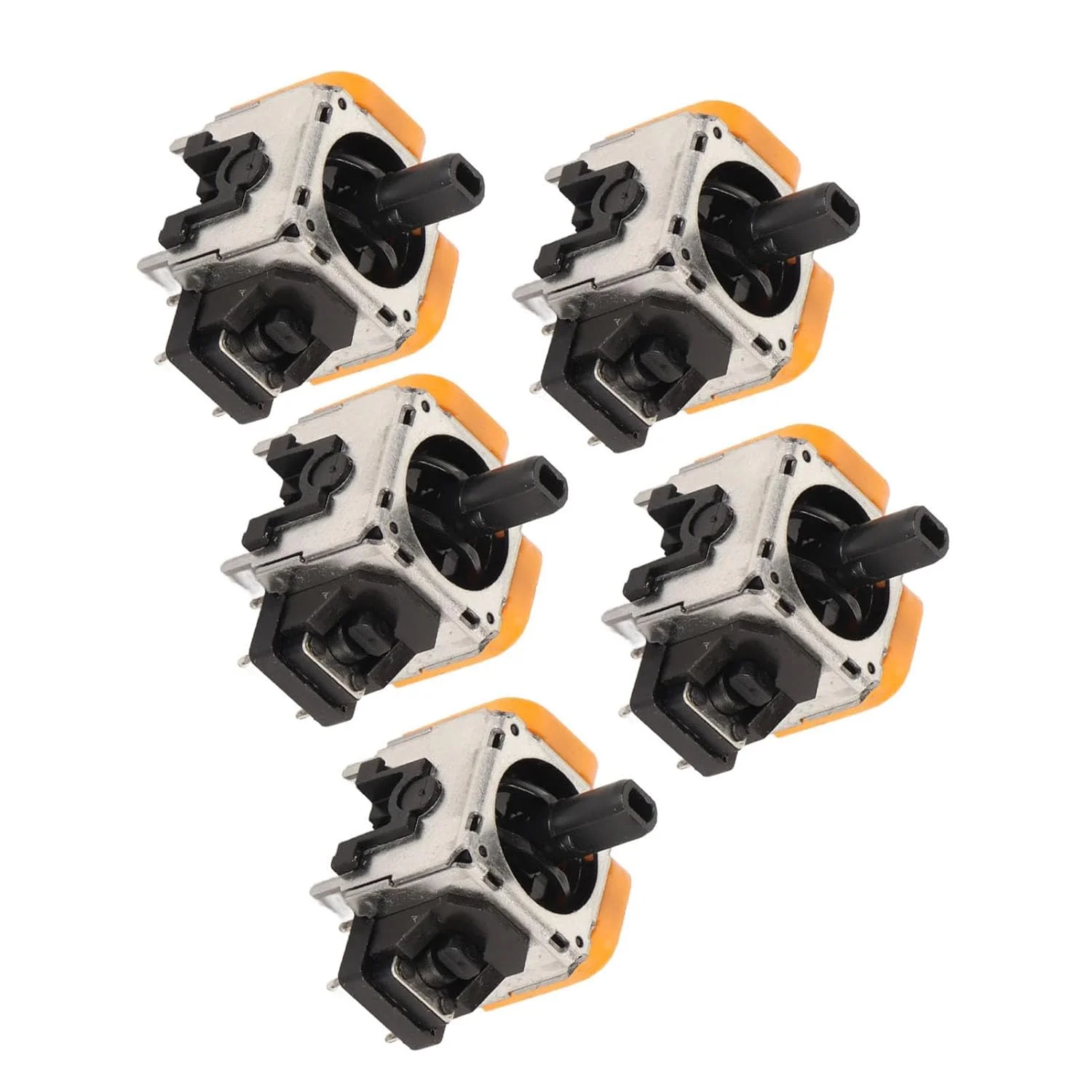 پو کریشن، دسته جوی استیک سه بعدی 5 عددی برای کنترلر، کیت تعمیر جوی استیک آنالوگ جایگزین، عملکرد پایدار، جنس عالی، جمع و جور و دقیق، نصب آسان، مناسب برای کنترلر