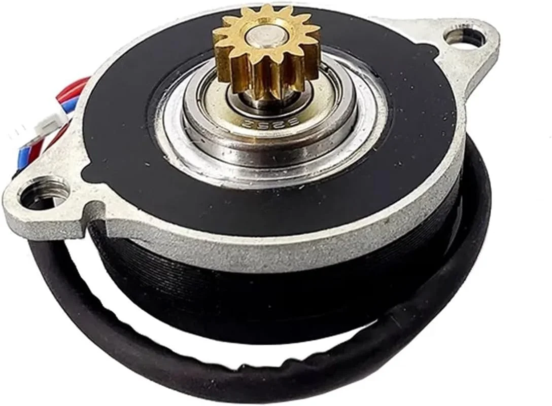 استارتر الکترونیکی استپر 0.9 درجه 36 میلی متری DC 12V دو فاز 4 سیمه گرد نازک، استارتر الکترونیکی پله ای 13 دندانه چرخ قرقره MXL مناسب پرینتر سه بعدی DIY ربات CNC