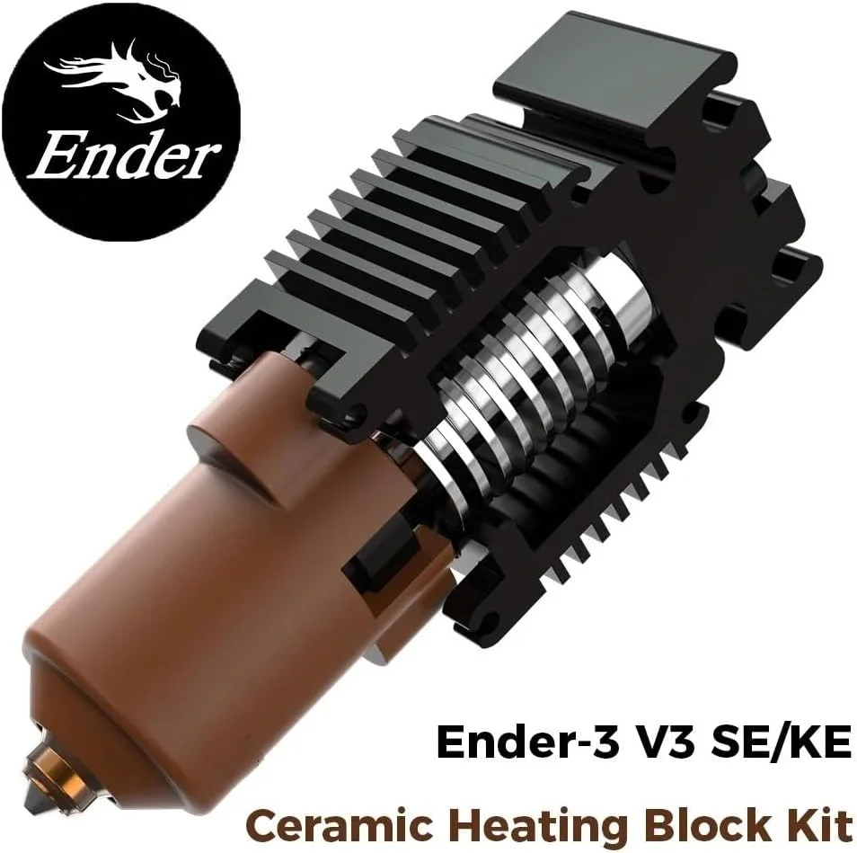 کیت بلوک حرارتی سرامیکی Ender-3 V3 SE/KE - کیت نازل تعویض سریع 0.4 میلی متری لوازم جانبی پرینتر سه بعدی