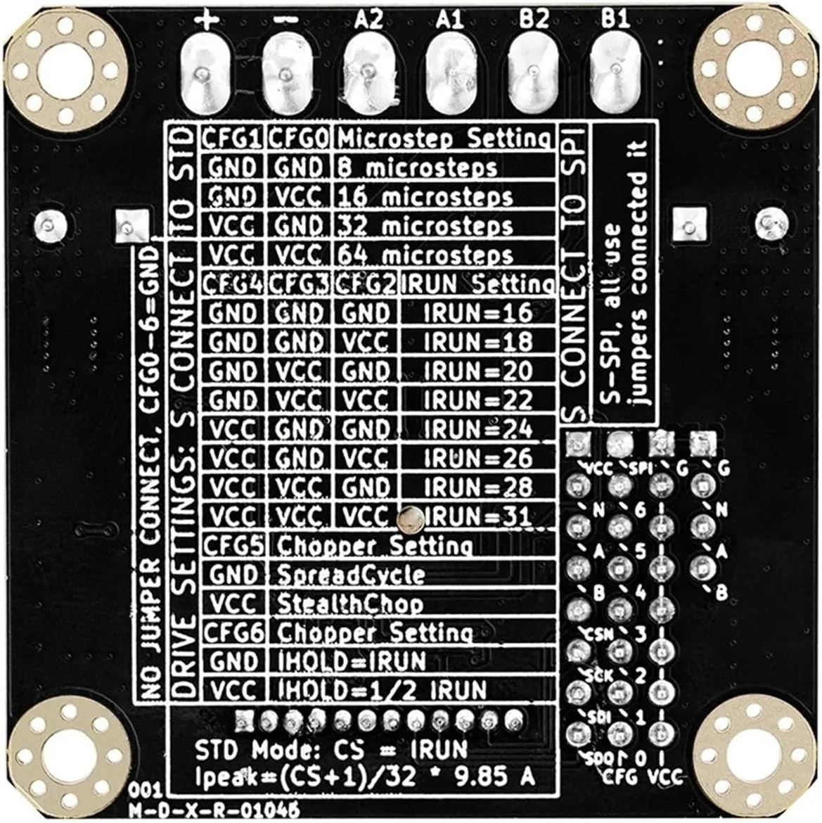 برد درایور موتور پله ای TMC5160، کنترلر درایو پرینتر، درایور هیبریدی دو فاز موتور پله ای TMC 5160