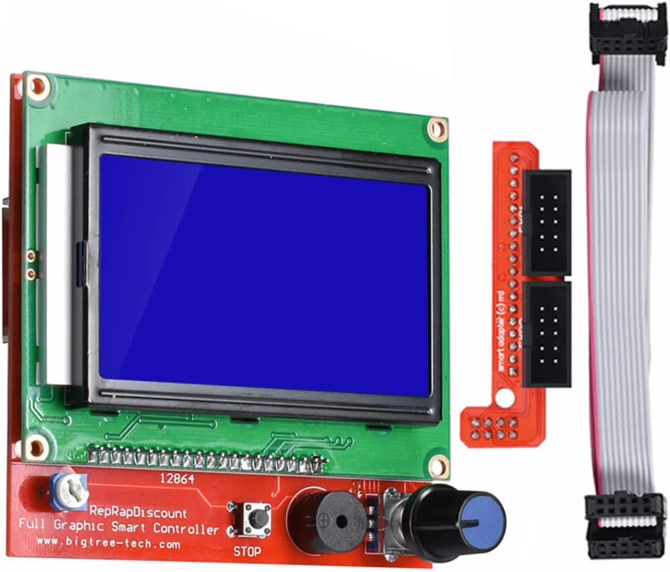 نمایشگر پرینتر سه بعدی LCD 12864 Ramps 1.4 کنترلر هوشمند کریستال مایع Reprap 12864 LCD ماژول برای لوازم جانبی مدار