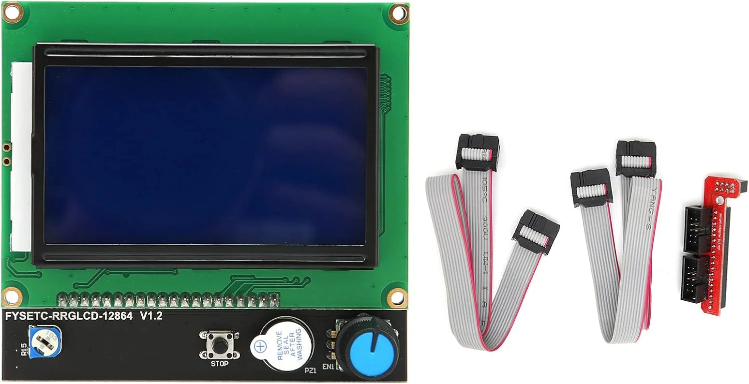 کنترلر نمایشگر پرینتر با قابلیت چاپ آفلاین مناسب برای رمپز 1.4 Reprap در دفتر، مطالعه و زندگی، جنس PCB ال سی دی 12864