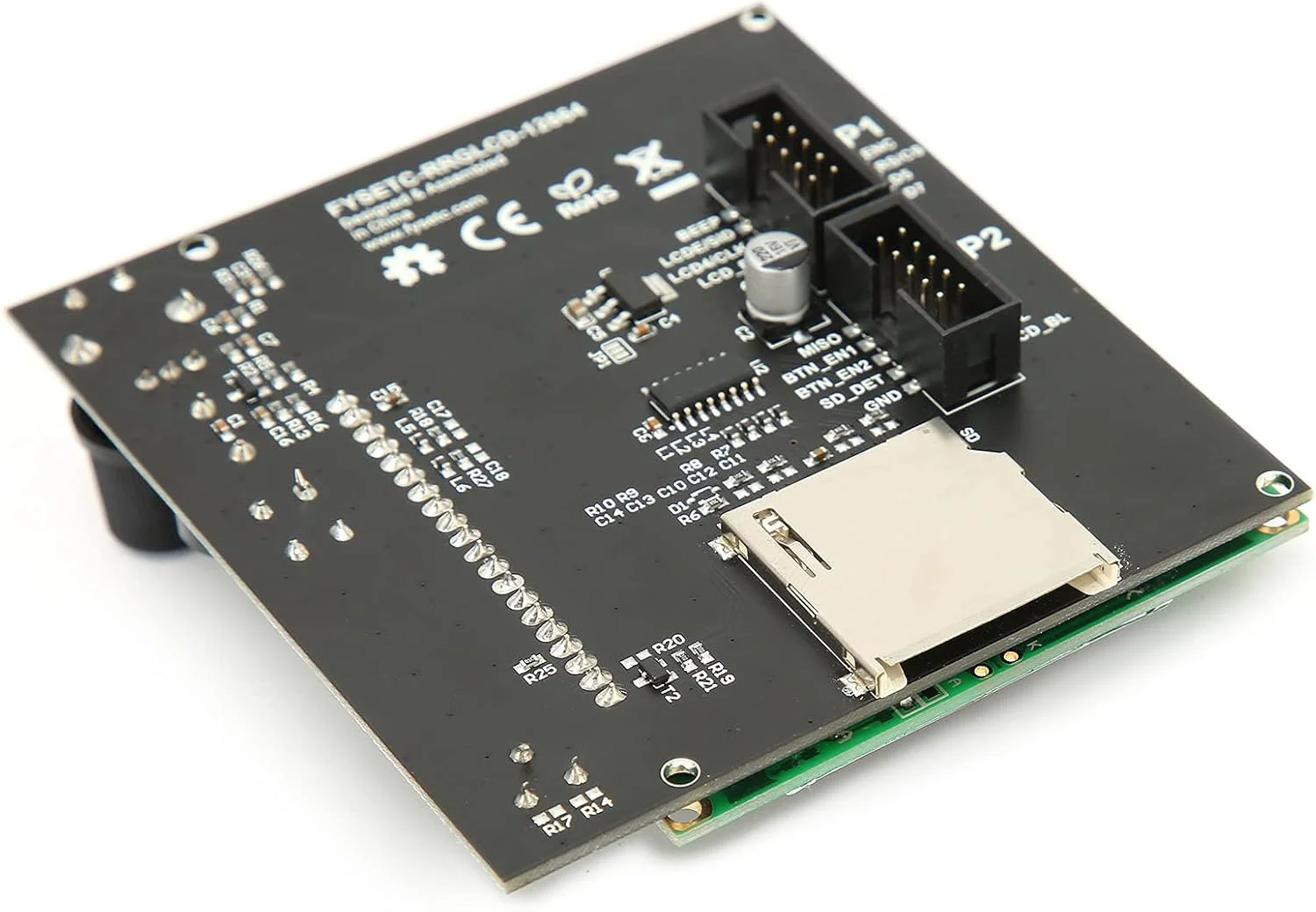 کنترلر نمایشگر پرینتر با قابلیت چاپ آفلاین مناسب برای رمپز 1.4 Reprap در دفتر، مطالعه و زندگی، جنس PCB ال سی دی 12864