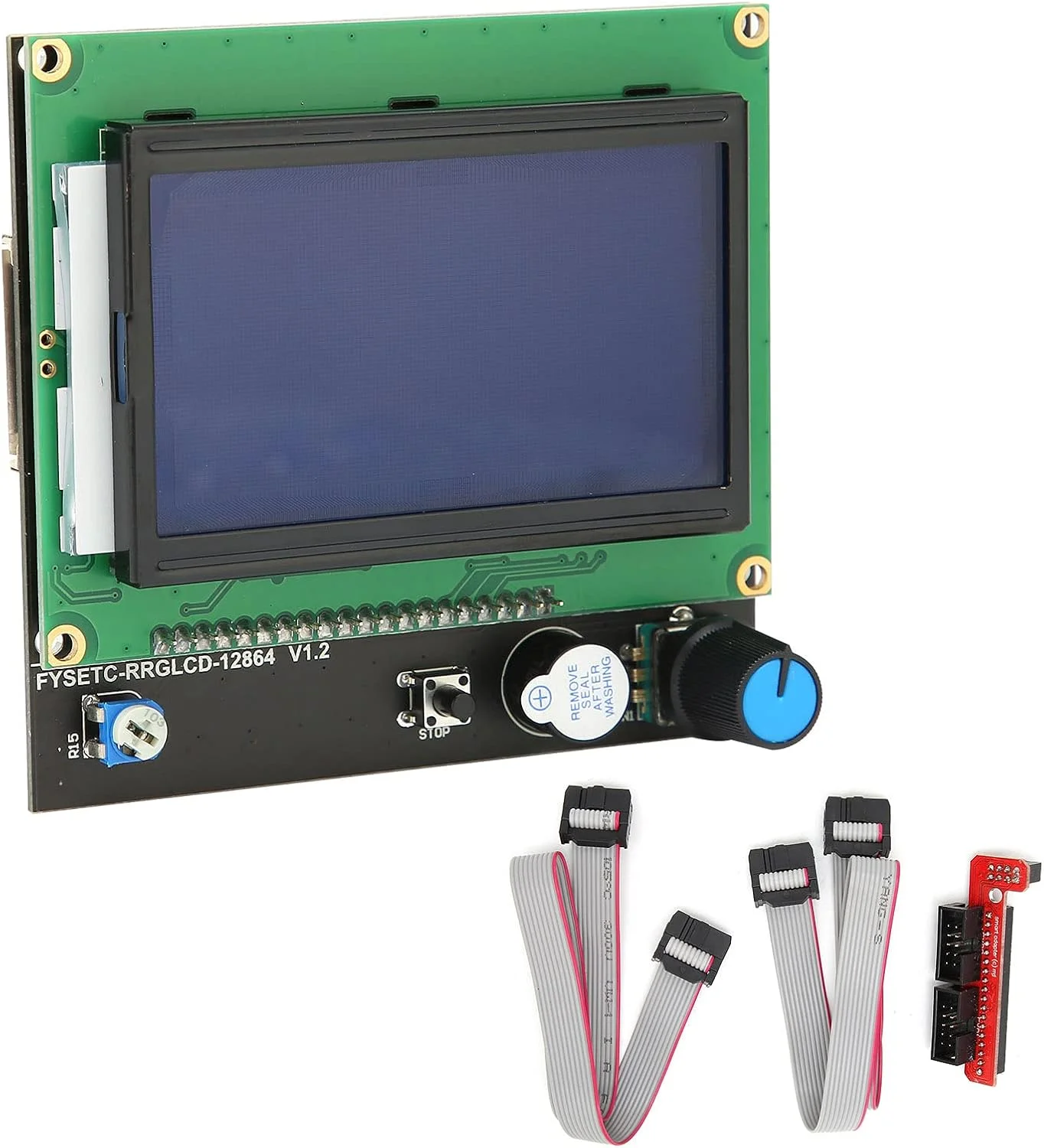 کنترلر نمایشگر پرینتر با قابلیت چاپ آفلاین مناسب برای رمپز 1.4 Reprap در دفتر، مطالعه و زندگی، جنس PCB ال سی دی 12864