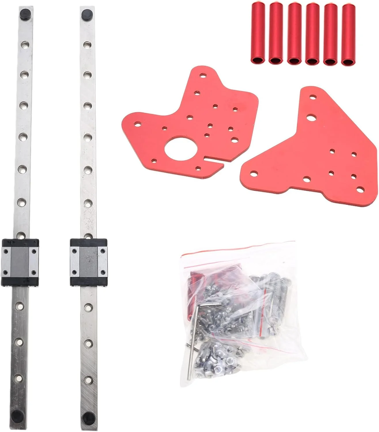 ریل های خطی محور Z مدل MGN12C به همراه براکت نصب صفحه ثابت برای Ender-3/3Pro/Ende-3 V2 CR10/10S