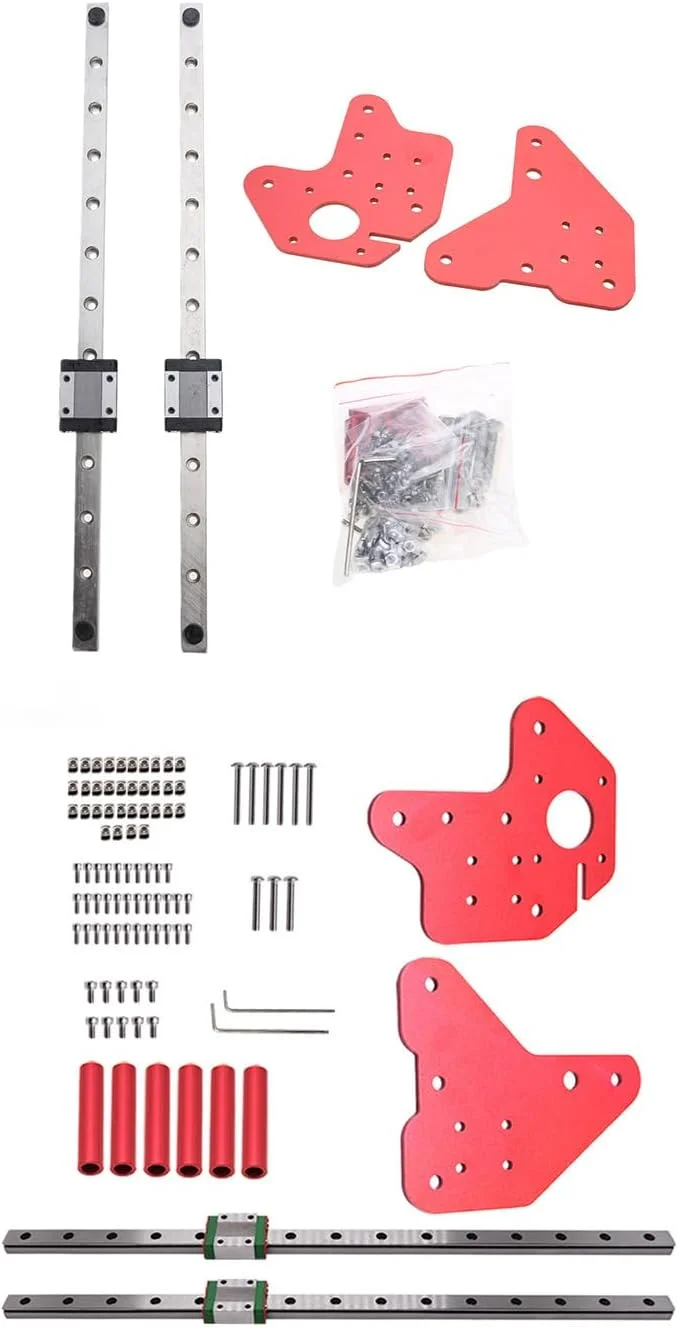 ریل های خطی محور Z مدل MGN12C به همراه براکت نصب صفحه ثابت برای Ender-3/3Pro/Ende-3 V2 CR10/10S ریل های خطی محور Z مدل MGN12C به همراه براکت نصب صفحه ثابت برای Ender-3/3Pro/Ende-3 V2 CR10/10S