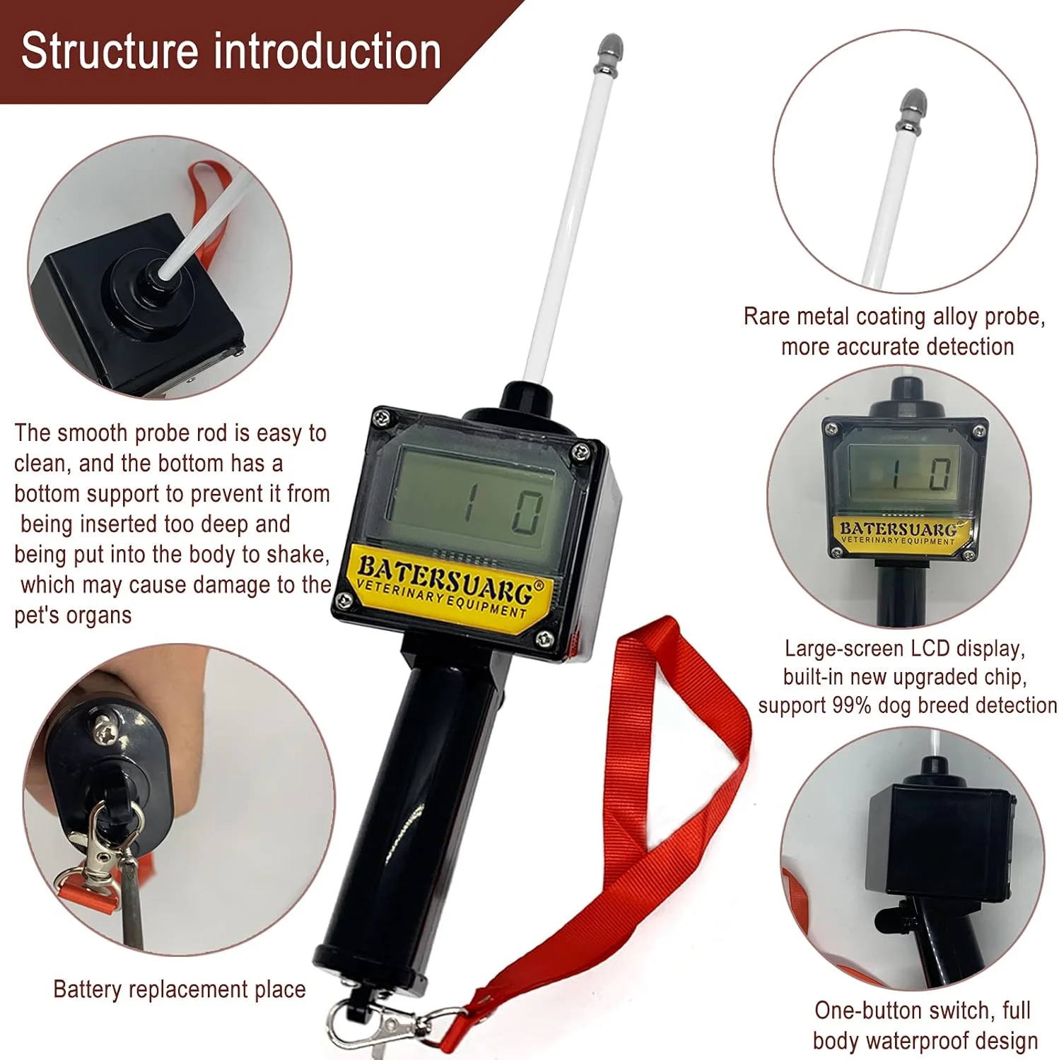 دستگاه تشخیص زمان تخمک گذاری سگ، دستگاه تست باروری سگ، برنامه ریزی جفت گیری مناسب، به همراه دفترچه راهنمای انگلیسی و جعبه نگهداری دستگاه تشخیص زمان تخمک گذاری سگ، دستگاه تست باروری سگ، برنامه ریزی جفت گیری مناسب، به همراه دفترچه راهنمای انگلیسی و جعبه نگهداری