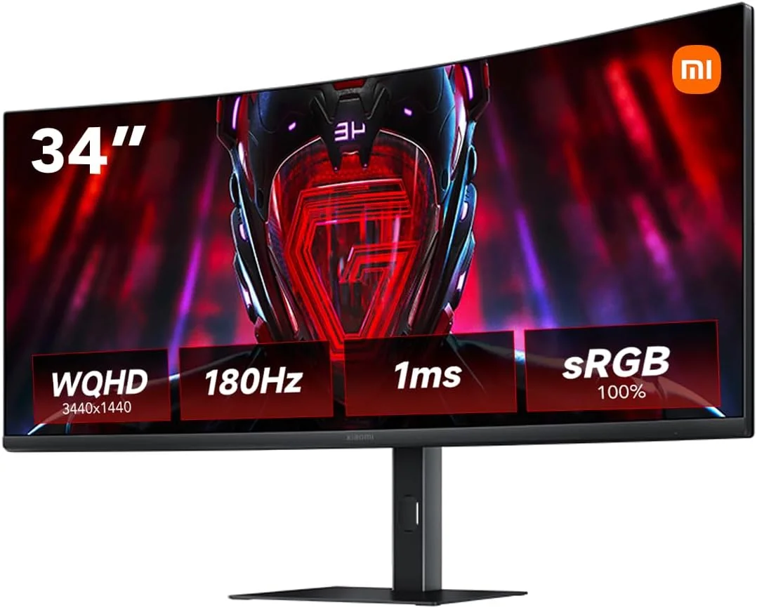 مانیتور خمیده شیائومی مدل G34WQi نسخه اروپا