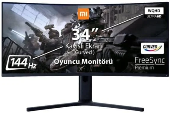 مانیتور گیمینگ خمیده شیائومی مدل BHR4270HK Mi، 34 اینچ، مشکی