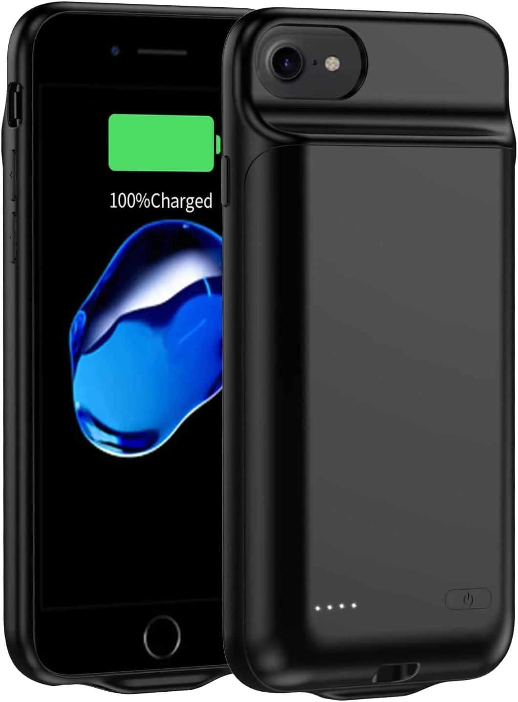 کاور شارژر باتری فوق باریک برای آیفون SE 2020/8/7/6/6S - کاور محافظ قابل شارژ 6800mAh