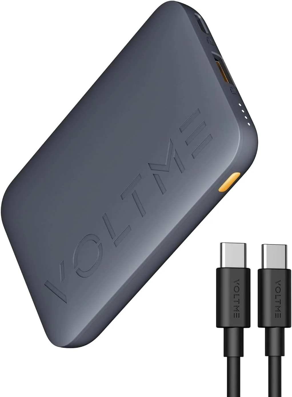 شارژر همراه کوچک VOLTME، پاور بانک USB C با ظرفیت 10000 میلی آمپر ساعت، بسته باتری شارژ سریع 22.5 واتی، سبک و باریک، خروجی دوگانه سازگار با آیفون 14، 13، 12، 11 سامسونگ (10000 میلی آمپر ساعت)
