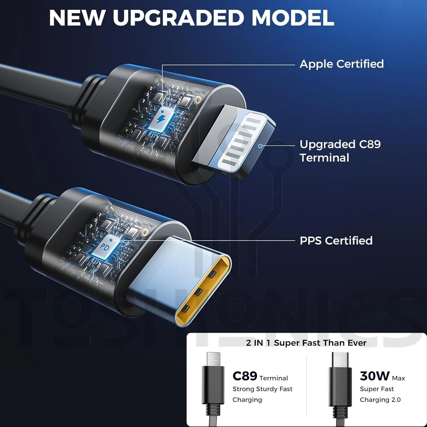 شارژر فندکی جمعشونده توشیونیکس | آداپتور شارژ سریع 4 در 1 با کابلهای تاشو لایتنینگ و تایپ سی، پورتهای USB دوگانه و نمایشگر ولتاژ | سازگار با آیفون، آیپد، گلکسی - توان خروجی 60 وات شارژر فندکی جمعشونده توشیونیکس | آداپتور شارژ سریع 4 در 1 با کابلهای تاشو لایتنینگ و تایپ سی، پورتهای USB دوگانه و نمایشگر ولتاژ | سازگار با آیفون، آیپد، گلکسی - توان خروجی 60 وات