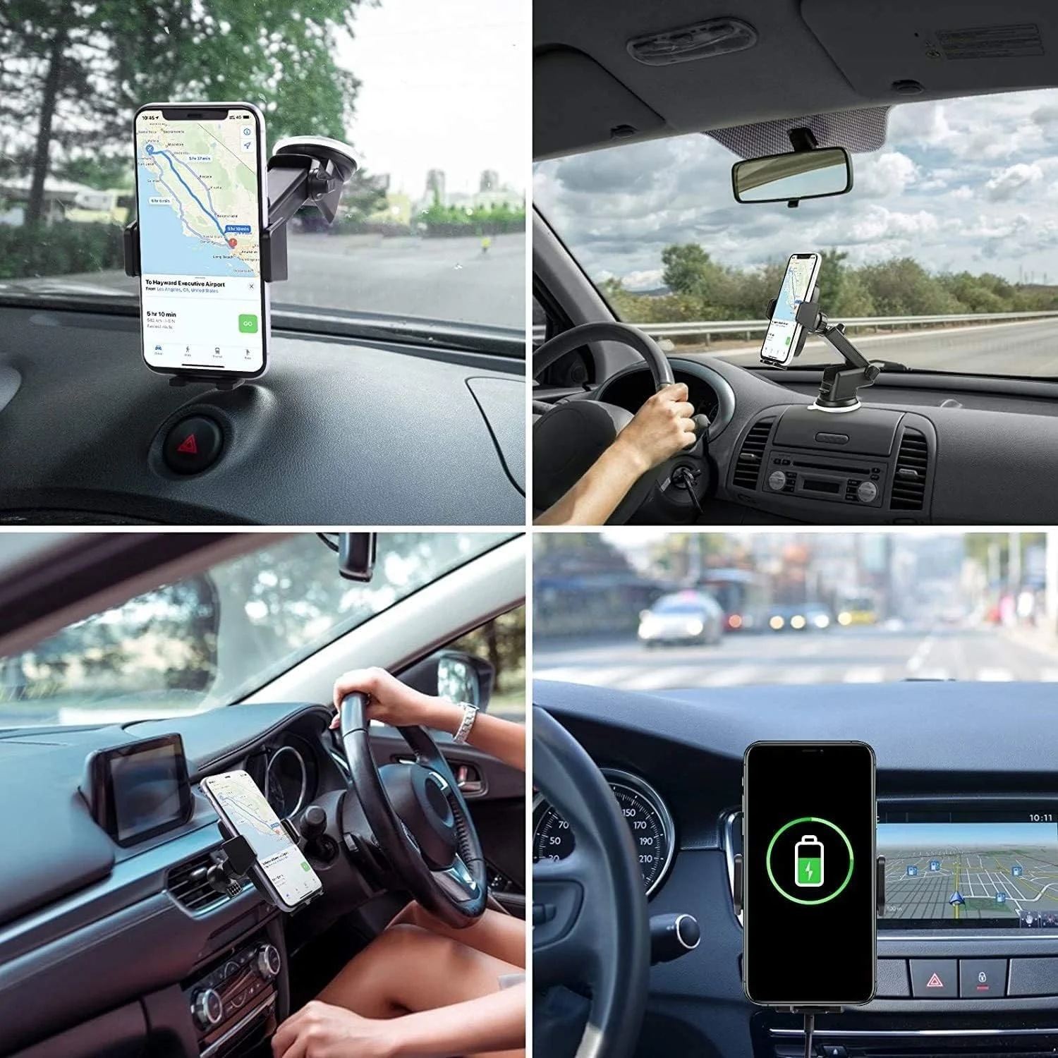 شارژر بیسیم خودرو TERRIFI Qi 15W، شارژر بیسیم سریع در خودرو، نگهدارنده تلفن با حسگر خودکار، پایه دریچه هوا/پایه داشبورد سازگار با iPhone 11 12 13 14 Pro Max X XS Plus S20 S21 شارژر بیسیم خودرو TERRIFI Qi 15W، شارژر بیسیم سریع در خودرو، نگهدارنده تلفن با حسگر خودکار، پایه دریچه هوا/پایه داشبورد سازگار با iPhone 11 12 13 14 Pro Max X XS Plus S20 S21