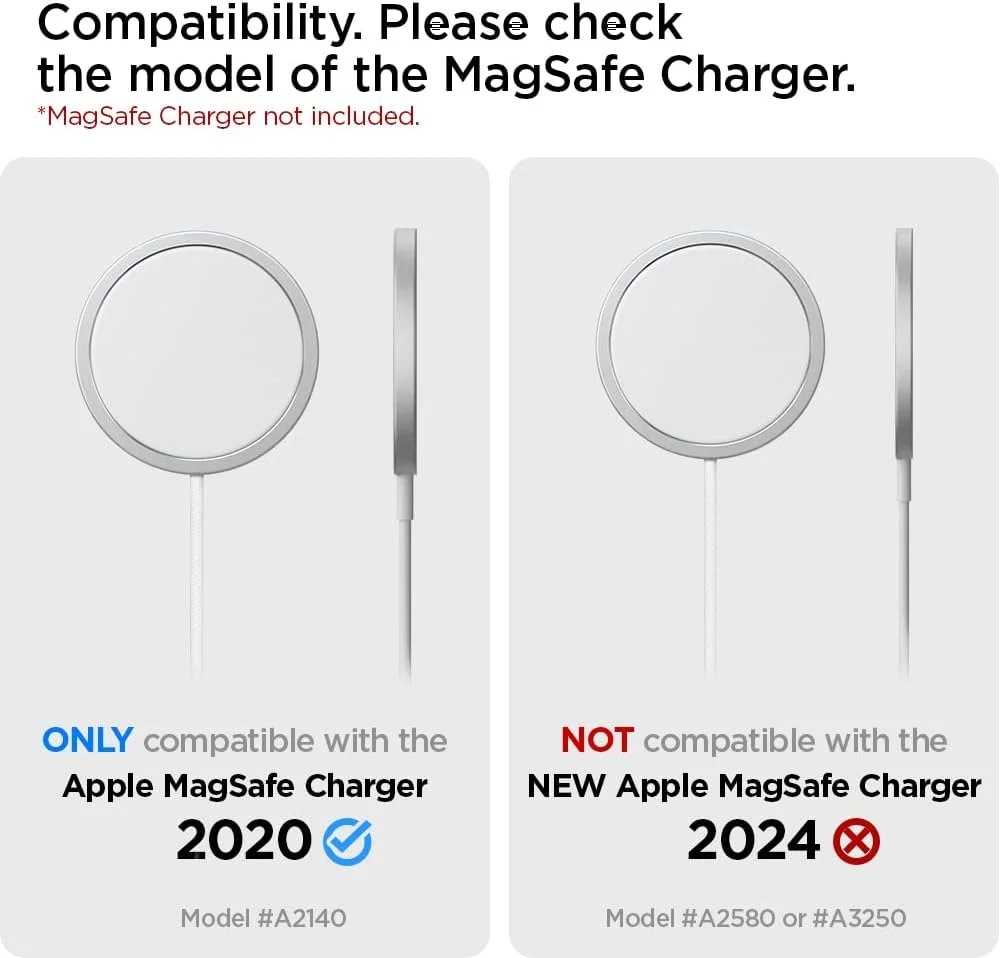 محافظ پد شارژر مگ‌سیف Spigen Mag Fit مناسب برای آیفون 14، آیفون 13، مدل‌های آیفون 12، ایرپاد پرو، ایرپاد پرو 2، ایرپاد 3 (شارژر شامل نمی‌شود) - سفید