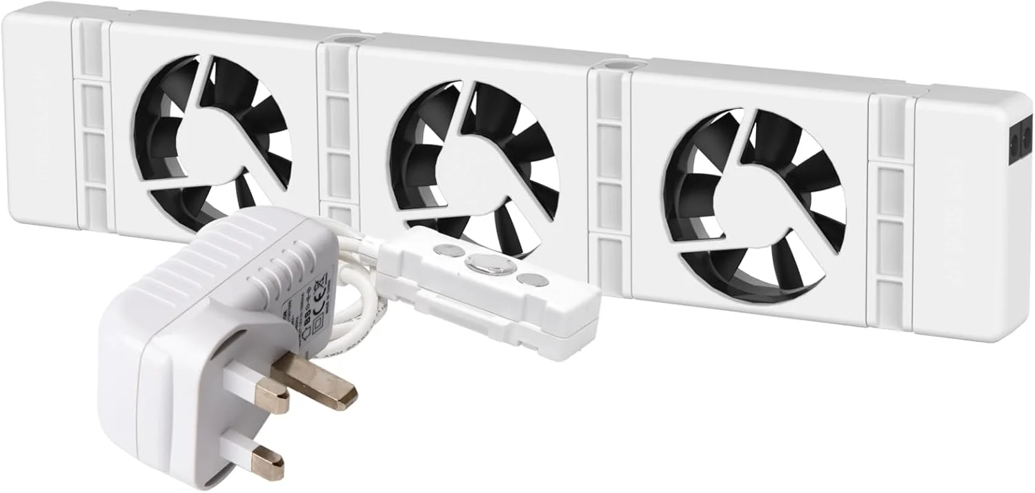 فن رادیاتور تکی SpeedComfort - 1 عدد فن رادیاتور - سفید - کم مصرف - گرمایش 2 برابر سریعتر - صرفه جویی در انرژی تا 22٪ - نصب آسان - بی صدا - محصول هلندی