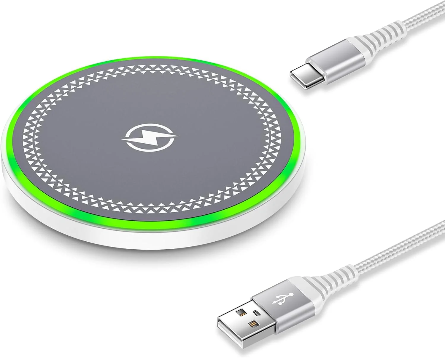 شارژر بی‌سیم 15 واتی اندروید مناسب برای Samsung Galaxy S25 Ultra, S25, S24, S23, S22, S21, S20, Z Flip 6, 5 و شارژر بی‌سیم Pixel مناسب برای Google Pixel 9 Pro XL, 8a