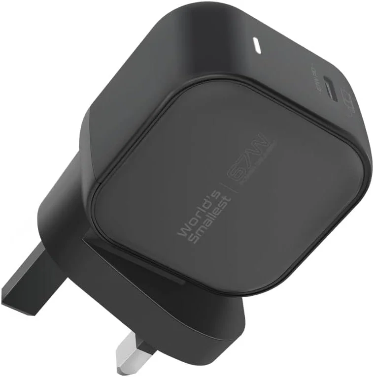 شارژر USB-C مدل GaNCube-67 پرومیت برای آیفون 15، کوچکترین آداپتور شارژ لپ تاپ Type-C در جهان، پورت USB-C 3.0 با توان 67 وات، طراحی 60% کوچکتر برای مک بوک، آیفون 13/14، گلکسی