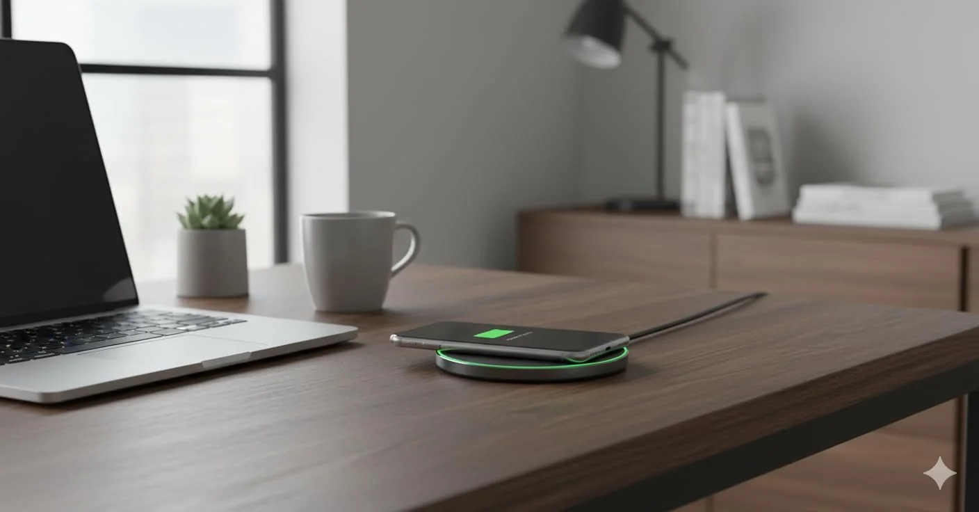 پد شارژ بی‌سیم سریع 15 واتی Normelle QI – سازگار با آیفون 13/12/11/XR/X/8 Plus، سامسونگ S21/S20/S10/S9/Note 10، پیکسل، ایرپادز پرو، دستگاه‌های شارژ بی‌سیم – طراحی باریک و قابل حمل