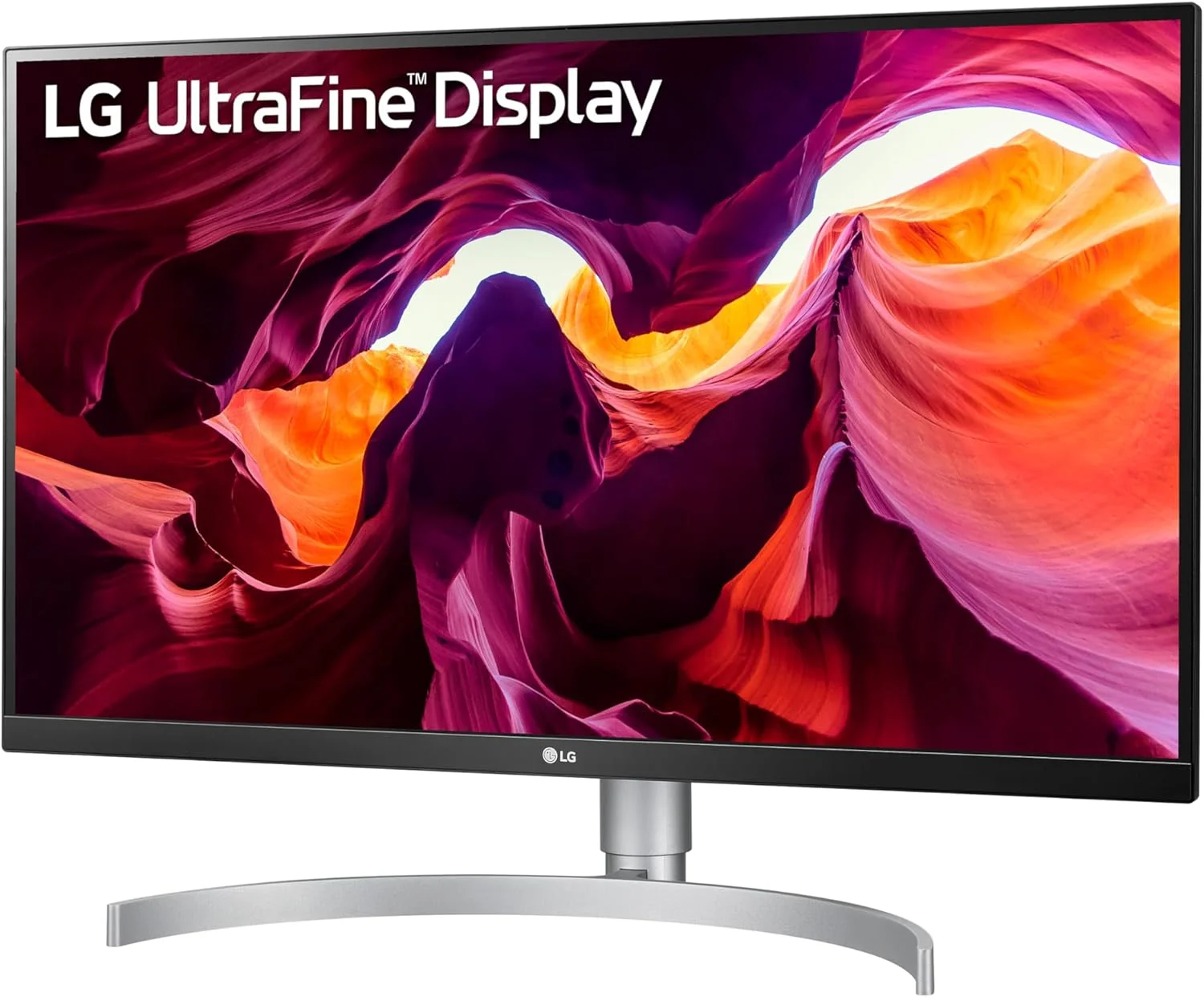 مانیتور 27 اینچی LG 27UL850-W UltraFine (3840 x 2160) IPS با VESA DisplayHDR 400 و اتصال USB Type-C، سفید
