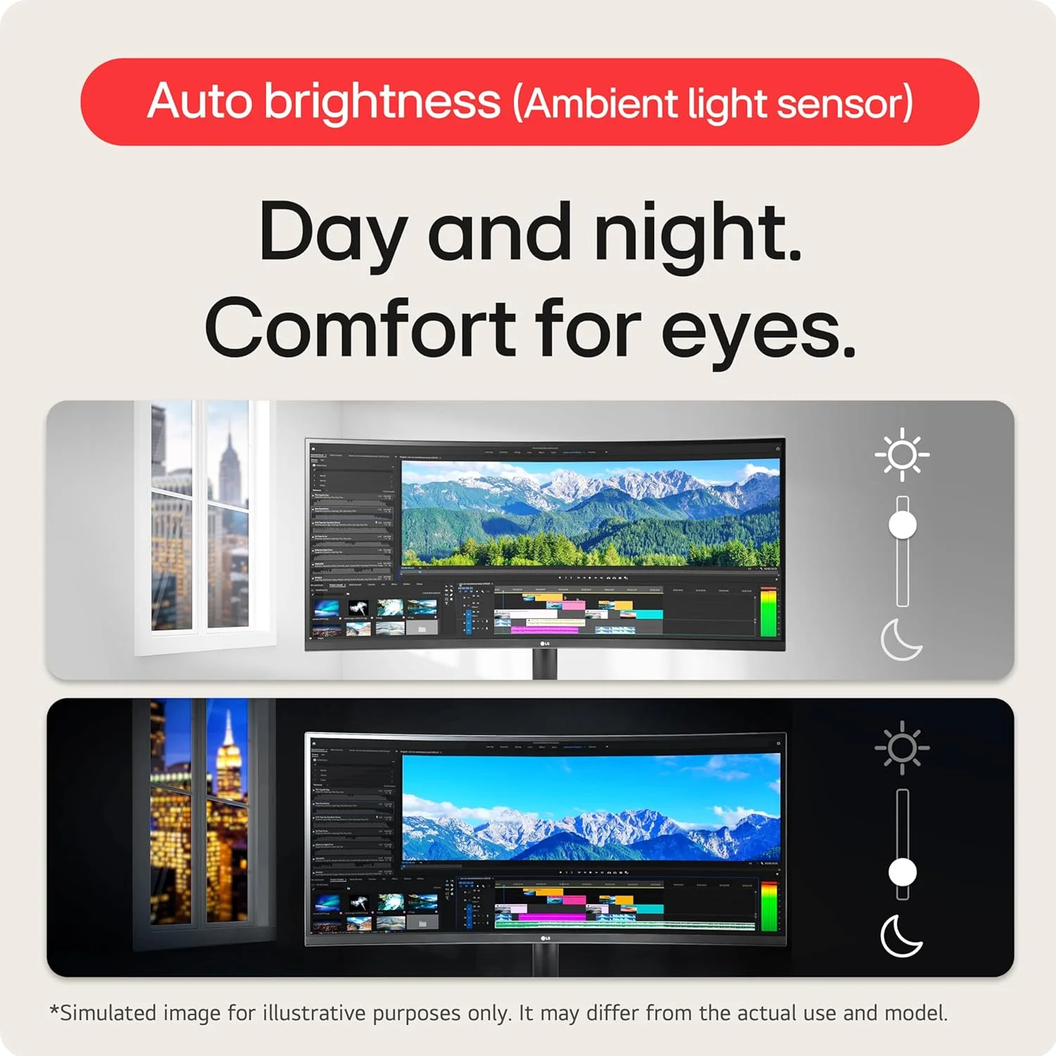 مانیتور خمیده فوق عریض 40 اینچی ال‌جی مدل 40WP95C-W با رزولوشن WUHD (5120 x 2160) 5K2K Nano IPS، پوشش 98% DCI-P3 (Typ.) HDR10، درگاه Thunderbolt 4 با توان 96W PD، طراحی تقریبا بدون حاشیه در 3 طرف با قابلیت تنظیم ارتفاع/شیب/چرخش، رنگ مشکی