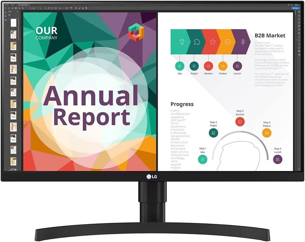 مانیتور 27 اینچی IPS UHD 4K ال‌جی مدل 27BN85UN-B (3840x2160) با USB Type-C، VESA DisplayHDR 400، بلندگوهای داخلی MAXXAUDIO، حالت گیمر، FPS یا RTS، Radeon FreeSync™، Dynamic Action Sync و Black Stabilizer