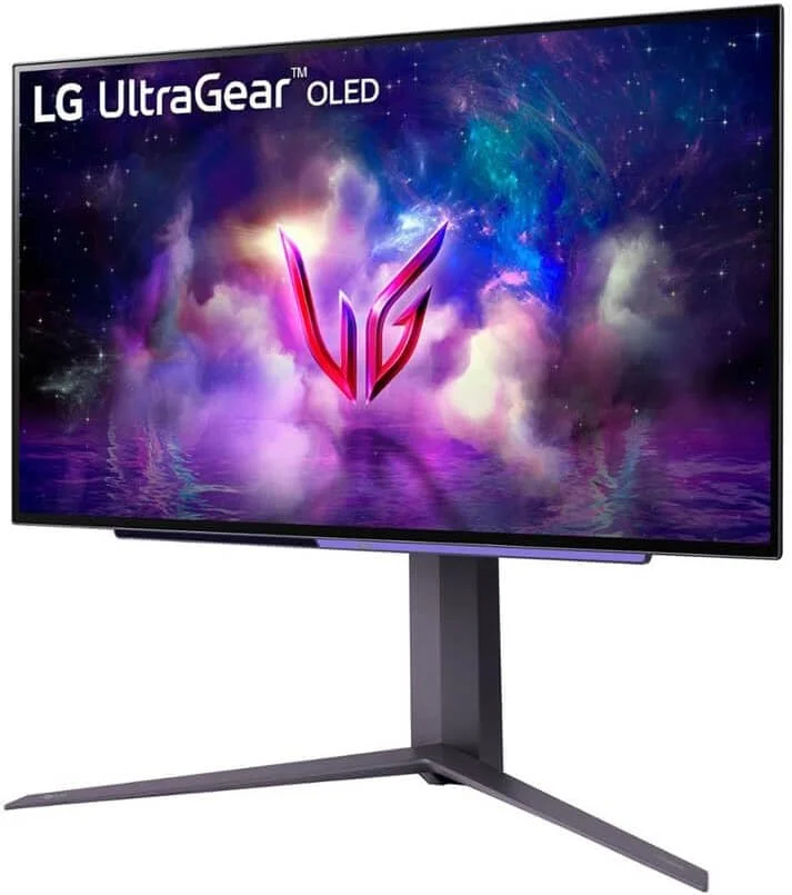 مانیتور گیمینگ 27 اینچی LG مدل ‎27GS95QE Ultragear OLED، رزولوشن QHD، نرخ نوسازی 240 هرتز، زمان پاسخگویی 0.03 میلی‌ثانیه، DisplayHDR True Black 400، AMD FreeSync Premium Pro، NVIDIA G-Sync، HDMI 2.1، DisplayPort، پایه با قابلیت تنظیم ارتفاع/چرخش، مشکی (بازسازی شده)
