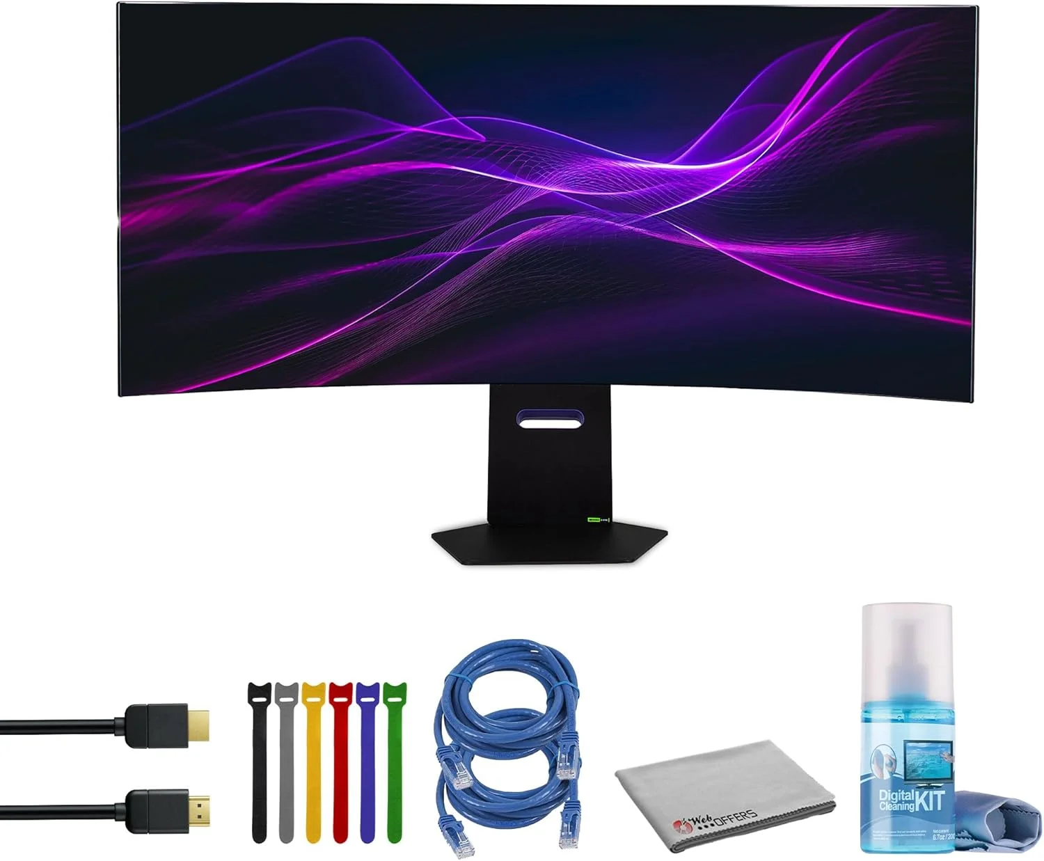 مانیتور گیمینگ خمیده اولد فوق عریض 45 اینچی الجی مدل 45GX950A-B Ultragear 5K2K WUHD به همراه: 2 عدد کابل HDMI، محافظ برق، کیت تمیز کننده تلویزیون، بست کمربندی مانیتور گیمینگ خمیده اولد فوق عریض 45 اینچی الجی مدل 45GX950A-B Ultragear 5K2K WUHD به همراه: 2 عدد کابل HDMI، محافظ برق، کیت تمیز کننده تلویزیون، بست کمربندی