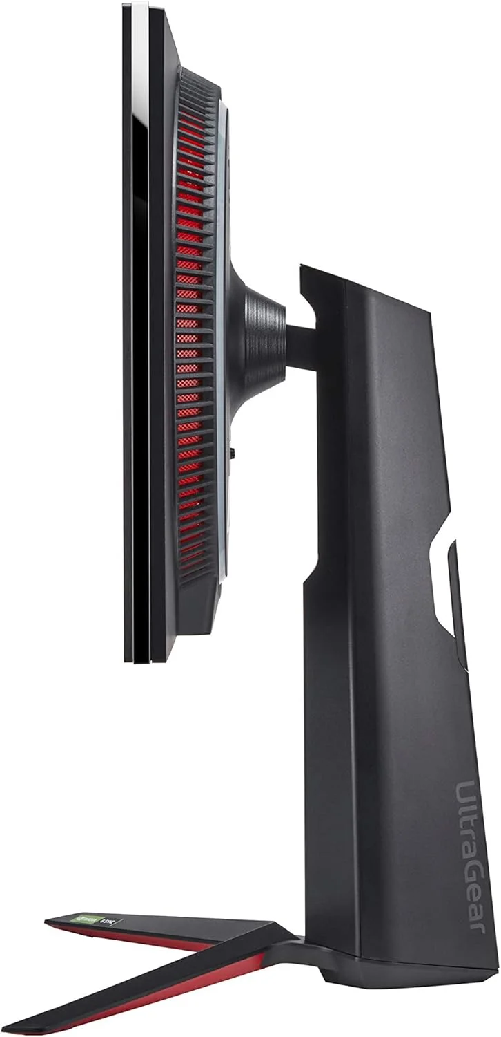 مانیتور گیمینگ ال‌جی UltraGear مدل 27GN950-B سایز 27 اینچ UHD (3840 x 2160) با نمایشگر Nano IPS، زمان پاسخ‌دهی 1 میلی‌ثانیه، نرخ تازه‌سازی 144 هرتز، سازگار با G-SYNC و AMD FreeSync Premium Pro، پایه قابل تنظیم شیب/ارتفاع/چرخش
