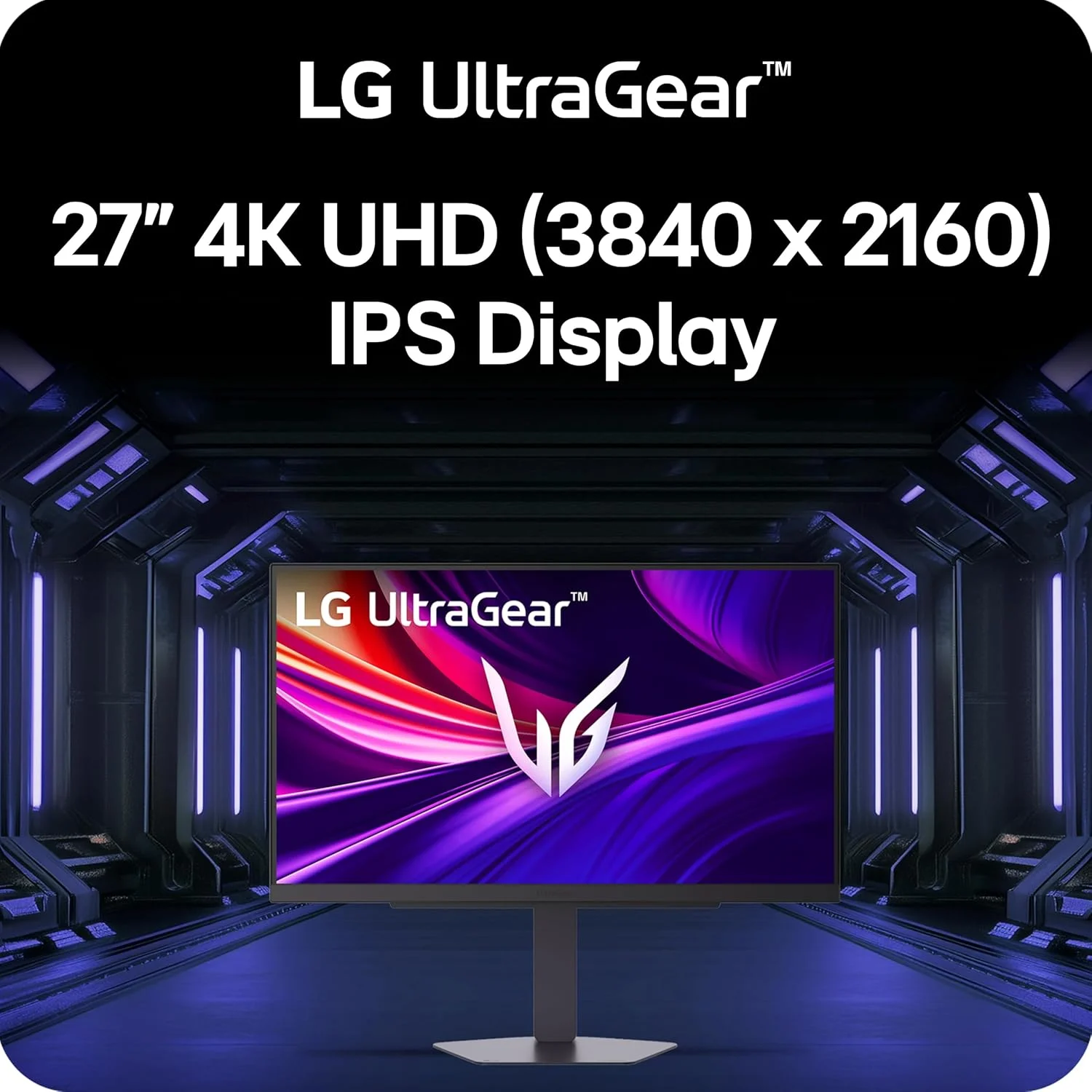 مانیتور گیمینگ 27 اینچی LG 27G810A-B Ultragear 4K UHD (3840 x 2160) IPS، حالت دوگانه UHD 180 هرتز یا FHD 360 هرتز، 1 میلی‌ثانیه، NVIDIA G-Sync، AMD FreeSync Premium، VESA DisplayHDR 400، HDMI 2.1، مشکی