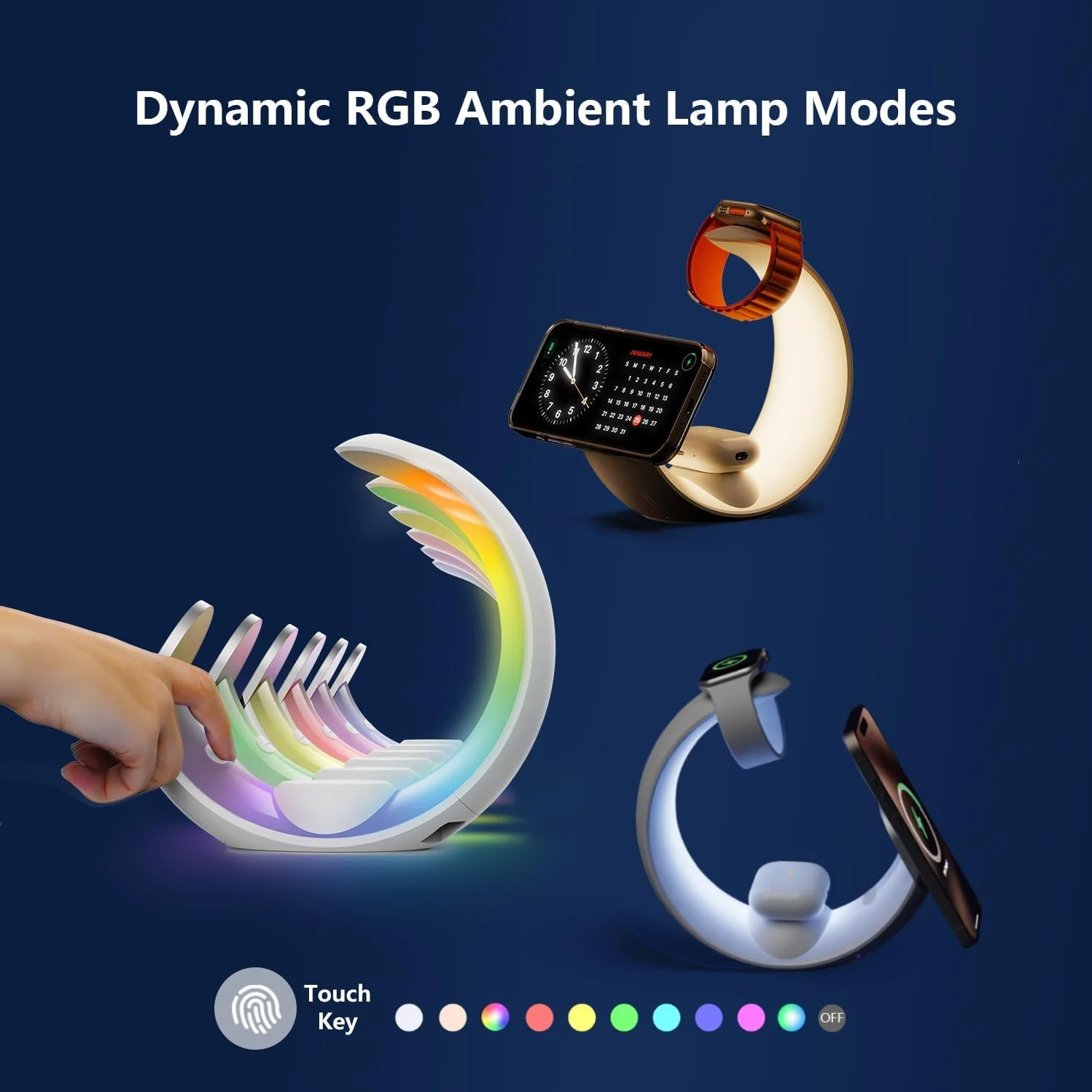 استند شارژ بیسیم 3 در 1 NALACAL، مناسب برای آیفون 15/15 پرو/15 پرو مکس/14/13/12/11/10/9/8/SE، اپل واچ، ایرپاد/ایرپاد پرو، استند شارژر بیسیم مگ سیف برای دستگاههای متعدد (سفید) استند شارژ بیسیم 3 در 1 NALACAL، مناسب برای آیفون 15/15 پرو/15 پرو مکس/14/13/12/11/10/9/8/SE، اپل واچ، ایرپاد/ایرپاد پرو، استند شارژر بیسیم مگ سیف برای دستگاههای متعدد (سفید)